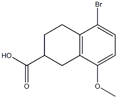 2-Naphthalenecarboxylicacid, 5-bromo-1,2,3,4-tetrahydro-8-methoxy- 结构式