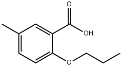 5-甲基-2-丙氧基苯甲酸, 93351-66-7, 结构式