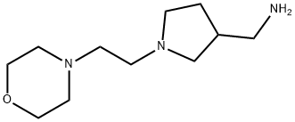 {1-[2-(morpholin-4-yl)ethyl]pyrrolidin-3-yl}methanamine Structure