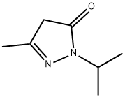 3-甲基-1-(丙烷-2-基)-4,5-二氢-1H-吡唑-5-酮, 934-41-8, 结构式