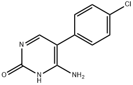 2(1H)-Pyrimidinone,6-amino-5-(4-chlorophenyl)- Struktur