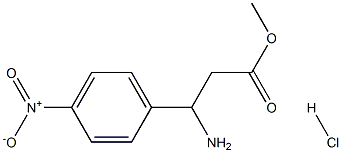 Methyl 3-amino-3-(4-nitrophenyl)propanoate HCl Structure