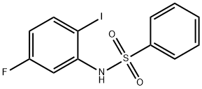 N-(5-氟-2-碘苯基)苯磺酰胺,935684-32-5,结构式