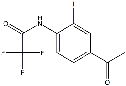 N-(4-acetyl-2-iodophenyl)-2,2,2-trifluoroacetamide Struktur