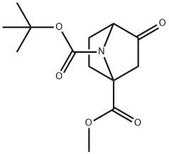 7-TERT-BUTYL 1-METHYL 3-OXO-7-AZABICYCLO[2.2.1]HEPTANE-1,7-DICARBOXYLATE Structure