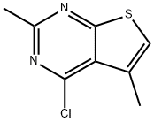 4-chloro-2,5-dimethylthieno[2,3-d]pyrimidine Struktur