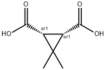 cis-3,3-dimethylcyclopropane-1,2-dicarboxylic acid Structure