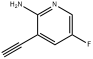 3-乙炔基-5-氟吡啶-2-胺 结构式