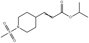 3-(1-Methanesulfonyl-piperidin-4-yl)-acrylic acid isopropyl ester Structure