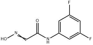 (E)-N-(3,5-difluorophenyl)-2-(hydroxyimino)acetamide Struktur