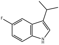 5-Fluoro-3-isopropyl-1H-indole Structure