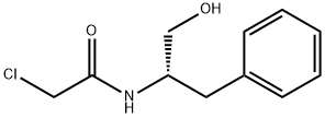 Acetamide, 2-chloro-N-[(1S)-1-(hydroxymethyl)-2-phenylethyl]- 化学構造式