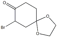7-bromo-1,4-dioxaspiro[4.5]decan-8-one Structure