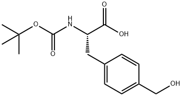 BOC-DL-4-羟甲基苯丙氨酸, 943988-48-5, 结构式