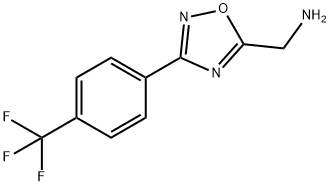 {3-[4-(trifluoromethyl)phenyl]-1,2,4-oxadiazol-5-yl}methanamine 结构式