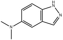 N,N-二甲基-1H-吲唑-5-胺 结构式