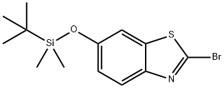 2-Bromo-6-((tert-butyldimethylsilyl)oxy)benzo[d]thiazole Struktur
