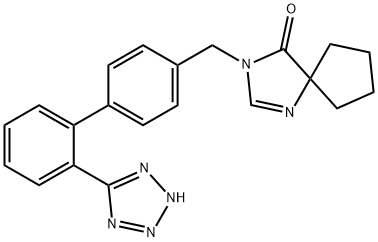 3-((2-(1H-四唑-5-基)-[1,1-二联苯]-4-基)甲基)-1,3-二氮杂螺[4.4]壬-1-烯-4-酮,945540-26-1,结构式