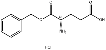 (4S)-4-amino-5-(benzyloxy)-5-oxopentanoic acid hydrochloride Struktur