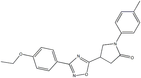 4-[3-(4-ethoxyphenyl)-1,2,4-oxadiazol-5-yl]-1-(4-methylphenyl)pyrrolidin-2-one,946243-58-9,结构式