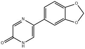 5-(2H-1,3-benzodioxol-5-yl)-1,2-dihydropyrazin-2-one Struktur