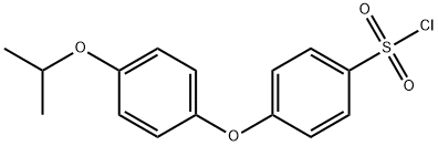 4-[4-(propan-2-yloxy)phenoxy]benzene-1-sulfonyl chloride Structure