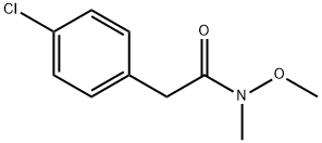 2-(4-chlorophenyl)-N-methoxy-N-methylacetamide, 946402-83-1, 结构式