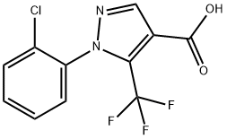 5-(trifluoromethyl)-1-(2-chlorophenyl)-1H-pyrazole-4-carboxylic acid Struktur