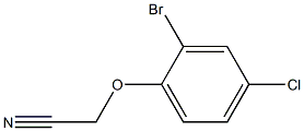 2-(2-bromo-4-chlorophenoxy)acetonitrile Structure