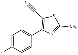 2-氨基-4-(4-氟苯基)-1,3-噻唑-5-腈, 952753-59-2, 结构式