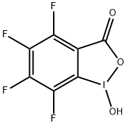 4,5,6,7-Tetrafluoro-1-hydroxy-1,2-benziodoxole-3(1H)-one Struktur