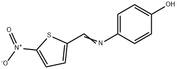 Phenol, 4-[[(5-nitro-2-thienyl)methylene]amino]- 结构式