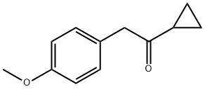 4-メトキシフェニルアセチルシクロプロパン 化学構造式