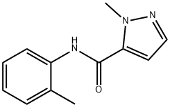 2-methyl-N-(2-methylphenyl)pyrazole-3-carboxamide Struktur