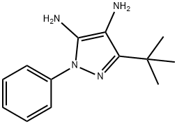 3-tert-butyl-1-phenyl-1H-pyrazole-4,5-diamine Struktur