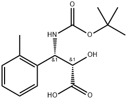 (2S,3S)-3-((叔丁氧基羰基)氨基)-2-羟基-3-(邻甲苯基)丙酸,959574-10-8,结构式