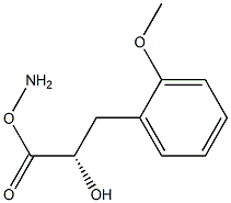 (2S,3S)-Amino-2-hydroxy-3-(2-methoxy-phenyl)-propionic     acid 结构式