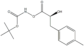 N-(Tert-Butoxy)Carbonyl (2S,3S)-Amino-2-hydroxy-3-(4-methyl-phenyl)propionic acid Struktur