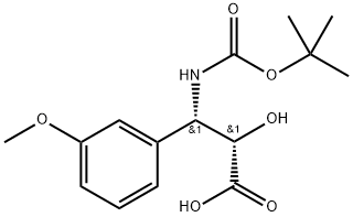 N-(Tert-Butoxy)Carbonyl (2S,3S)-3-Amino-2-hydroxy-3-(3-methoxy-phenyl)propionic acid Structure