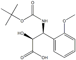 (2S,3S)-3-((叔丁氧基羰基)氨基)-2-羟基-3-(2-甲氧基苯基)丙酸, 959583-91-6, 结构式