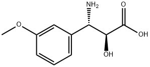 (2S,3S)-3-Amino-2-hydroxy-3-(3-methoxy-phenyl)-propionic     acid Structure