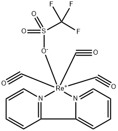 三氟甲基磺酰基三羰基(2,2'-联吡啶)铼(I),97170-94-0,结构式