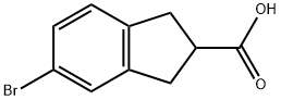 5-Bromoindan-2-carboxylic Acid Struktur