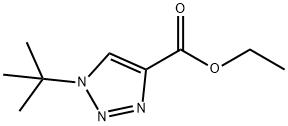 1-(叔丁基)-1H-1,2,3-三唑-4-羧酸乙酯 结构式