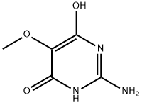 2-Amino-6-hydroxy-5-methoxy-4(3H)-pyrimidinone Struktur
