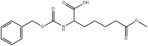 CBZ-RS-2-氨基庚二酸-7-甲酯, 98144-59-3, 结构式