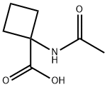 1-乙酰氨基环丁烷-1-羧酸 结构式