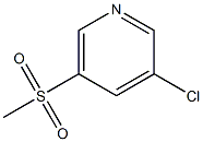 3-氯-5-(甲磺酰基)吡啶, 98627-02-2, 结构式