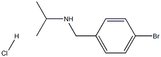 [(4-bromophenyl)methyl](propan-2-yl)amine hydrochloride Struktur