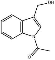 1-[3-(hydroxymethyl)indol-1-yl]ethanone 结构式